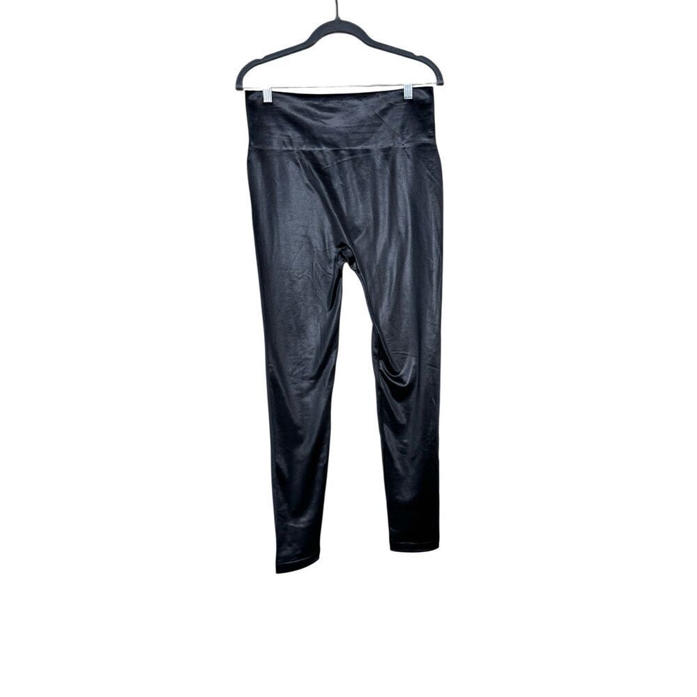 A New Day black shiny seamless high waisted fleece lined leggings size L/XL